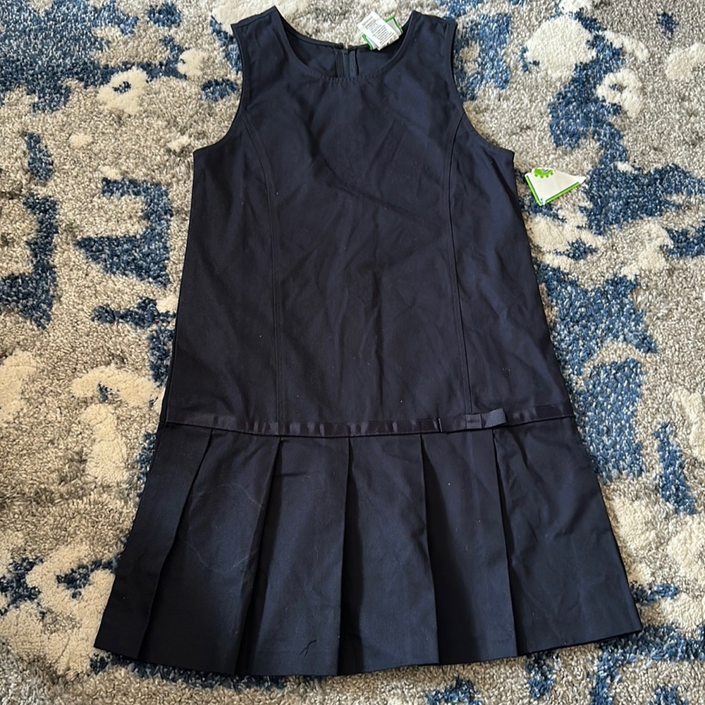 Navy Girls Uniform Dress Size 14